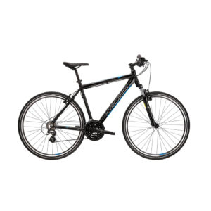 rower crossowy kross evado 2.0 m 19" (28") 2022 połysk czarny niebieski