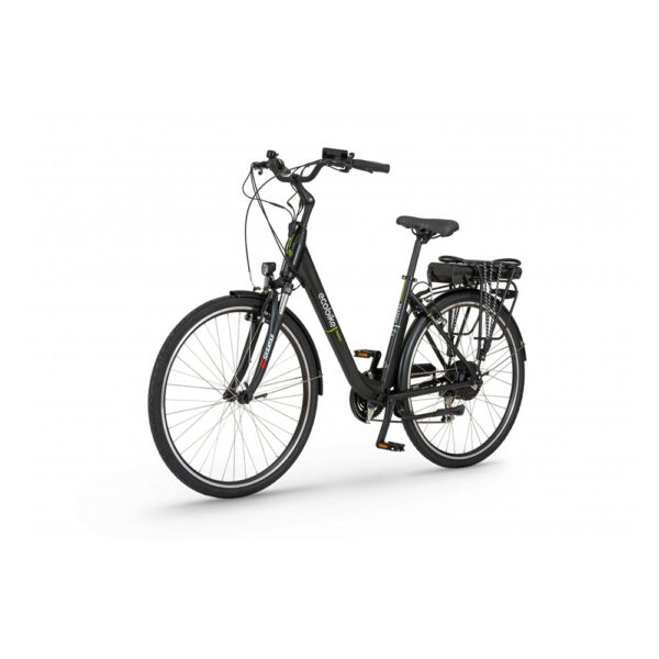 rower elektryczny ecobike basic 28" (28") 2021 black greenway 10,4 ah (50-80km) na ukos lewo