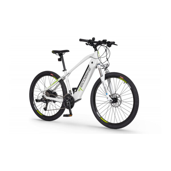 Rower elektryczny ecobike sx3 17" (27,5") 2022 white lg 16 ah (100-130km) na ukos