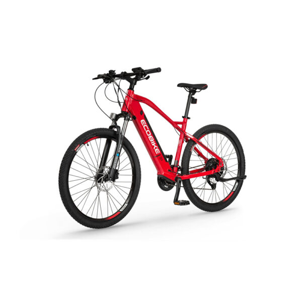 rower elektryczny ecobike sx4 19" (27,5") 2022 red lg 16 ah (100-130km) na ukos lewo
