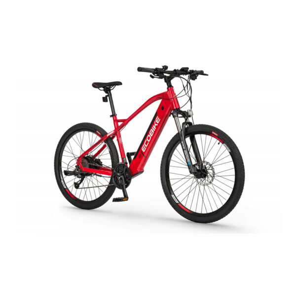 rower elektryczny ecobike sx4 19" (27,5") 2022 red lg 36v 17,5 ah (90-140km) na ukos