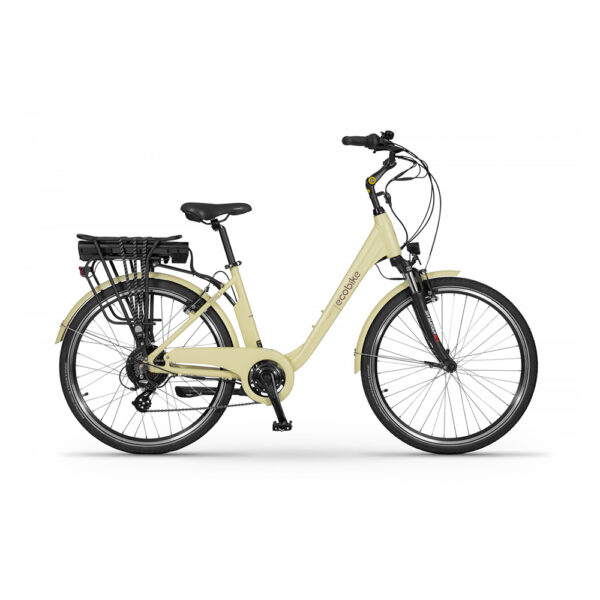 rower elektryczny ecobike traffic 17" (26") 2023 beige greenway 36v 14,5 ah (60-140km)