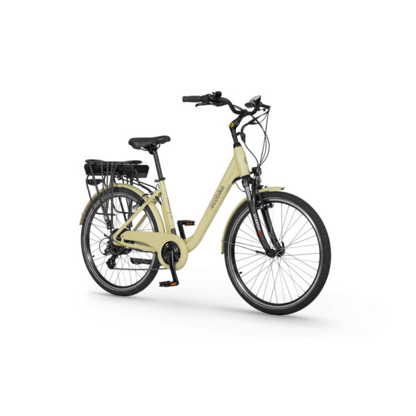 rower elektryczny ecobike traffic 17" (26") 2023 beige greenway 36v 14,5 ah (60-140km) na ukos