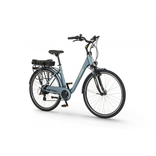 rower elektryczny ecobike traffic 19” (28”) 2023 grey greenway 36v 14,5 ah (60-140 km) na ukos