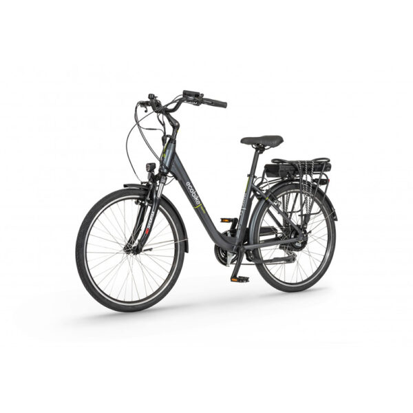 rower elektryczny ecobike traffic 26" (26") 2022 navy blue greenway 13 ah (60-110km) na ukos lewo