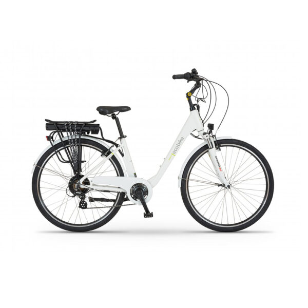 rower elektryczny ecobike traffic 28" (28") 2022 white greenway 13 ah (60-110km)