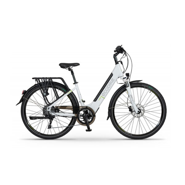 rower elektryczny ecobike x-cross 17" (28") 2022 white greenway 13 ah (60-110km)