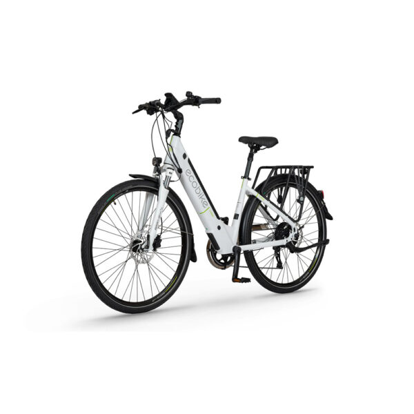 rower elektryczny ecobike x-cross 17" (28") 2022 white greenway 13 ah (60-110km) na ukos lewo