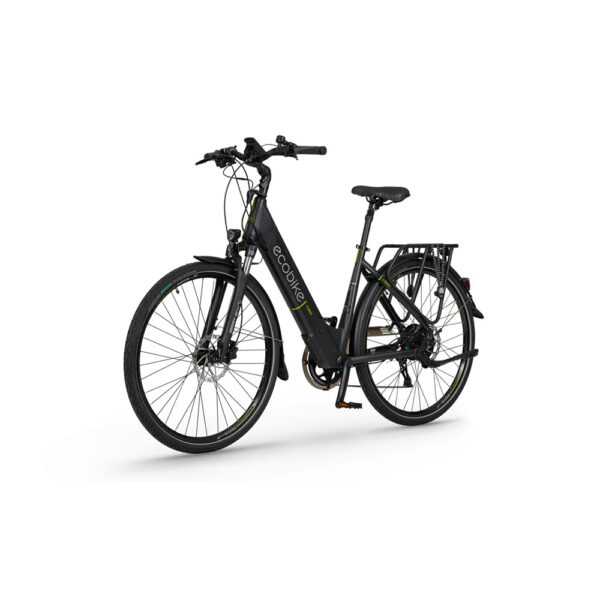 rower elektryczny ecobike x-cross 19" (28") 2022 black greenway 13 ah (60-110km) na ukos lewo