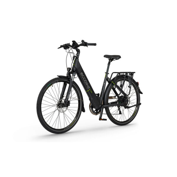 rower elektryczny ecobike x-cross 19" (28") 2022 black lg 36v 17,5 ah (90-140km) na ukos lewo