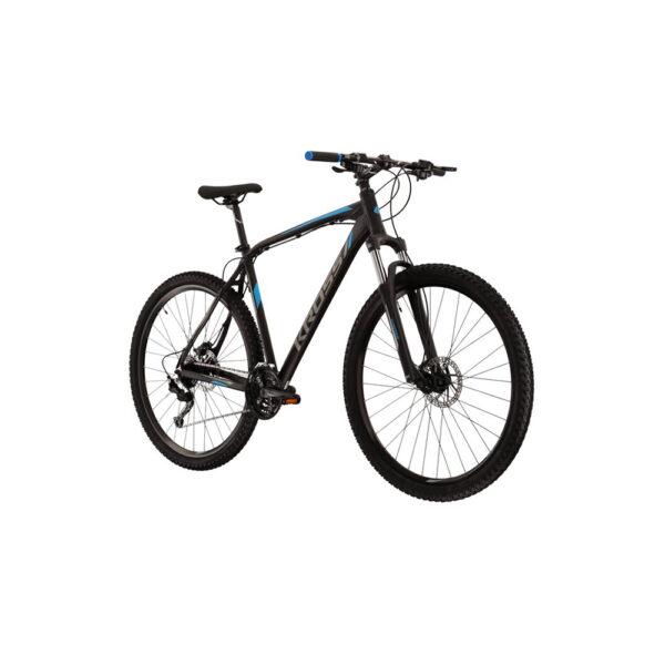 rower górski kross esprit 2.1 l 21" (29") 2022 matowy czarny grafitowy niebieski na ukos