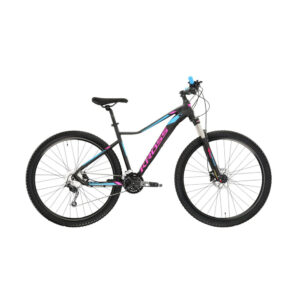rower górski kross lea 8.0 ds 17" (29") 2022 matowy czarny różowy niebieski